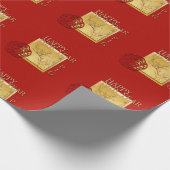 Voorjaars-Chinees varkensjaar 2019 — Verpakkingspa Cadeaupapier (Hoek)