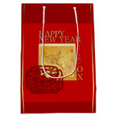 Voorjaars Chinese Ox Nieuwjaar 2021 Middelgrote Gi Medium Cadeauzakje (Achterkant)