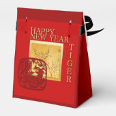 Voorjaars-Chinese tijger - nieuwjaar 2022 Bedankdoosjes (Achterkant)