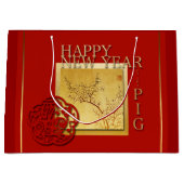 Voorjaars Chinese varkenszak Nieuwjaar 2019 Groot Cadeauzakje (Voorkant)