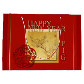 Voorjaars Chinese varkenszak Nieuwjaar 2019 Groot Cadeauzakje (Achterkant)