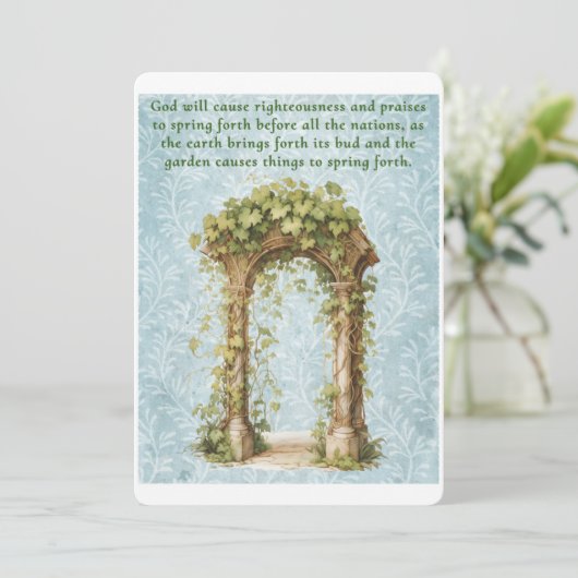 Voorjaars Feestdagenkaart (Staand voorkant)