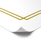 Voorjaars Floral 23 Tafel-bruiloft Poster (Hoek)