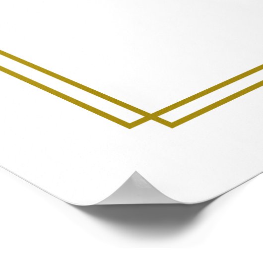 Voorjaars Floral 23 Tafel-bruiloft Poster (Hoek)