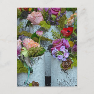 Voorjaars florale regelingen briefkaart