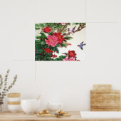  voorjaars Japans kunstwerk Poster (Keuken)