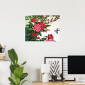  voorjaars Japans kunstwerk Poster (Thuiskantoor)