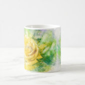 Voorjaars morning Gele roos in pasteelWaterverf Koffiemok (Center)