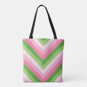 Voorjaars picknick Chevron Tote Bag (Achterkant)