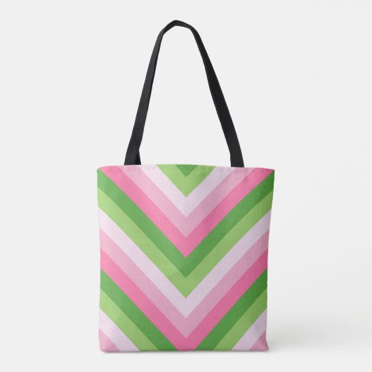 Voorjaars picknick Chevron Tote Bag (Achterkant)