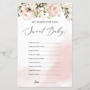 Voorjaars roze wensen voor de baby game