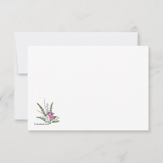 Voorjaarsaankondiging Bedankkaart (Achterkant)