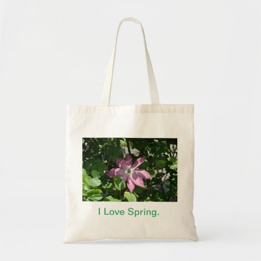 Voorjaarsaankondiging. Tote Bag (Voorkant)