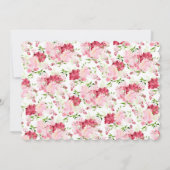 Voorjaarsbericht bloesems Floral bevestiging Kaart (Achterkant)