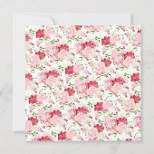 Voorjaarsbericht bloesems Floral bevestiging Kaart (Achterkant)