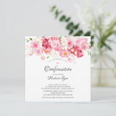 Voorjaarsbericht bloesems Floral bevestiging Kaart (Staand voorkant)