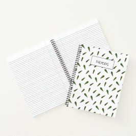 Voorjaarsbladeren, aquarel patroon notitieboek