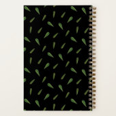 Voorjaarsbladeren, aquarel patroon notitieboek (Achterkant)