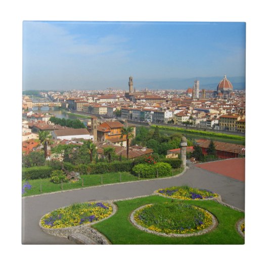 Voorjaarsbloei in Florence Tegeltje (Voorkant)