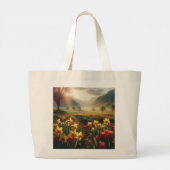 voorjaarsbloeistraling grote tote bag (Achterkant)