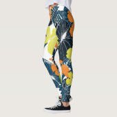 Voorjaarsbloem:  bloemtextuur leggings (Links)