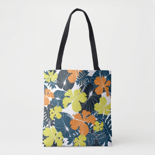 Voorjaarsbloem: bloemtextuur tote bag (Voorkant)