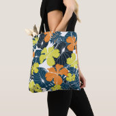 Voorjaarsbloem: bloemtextuur tote bag (Dichtbij)