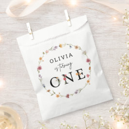 Voorjaarsbloem Floral 1e verjaardag Bedankzakje