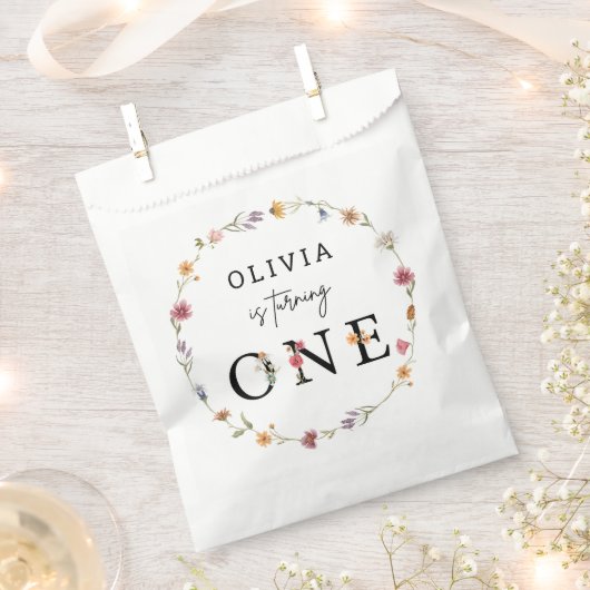 Voorjaarsbloem Floral 1e verjaardag Bedankzakje (Geknipt)