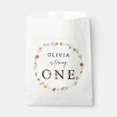 Voorjaarsbloem Floral 1e verjaardag Bedankzakje (Voorkant)