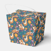 Voorjaarsbloemen en eekhoorns bedankdoosjes (Achterkant)