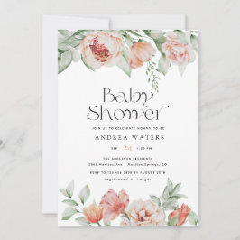 Voorjaarsbloemen en groen | BABY SHOWER Kaart