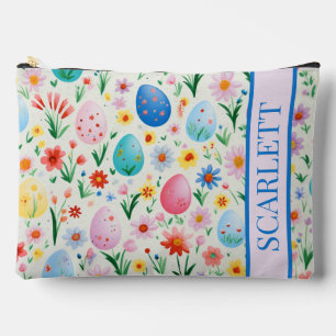 Voorjaarsbloemen en paaseieren gepersonaliseerd etui