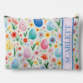 Voorjaarsbloemen en paaseieren gepersonaliseerd etui (Achterkant)