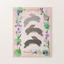 Voorjaarsbloemen en springende konijnen |