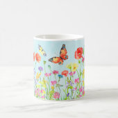 Voorjaarsbloemen en vlinderbloemigen mok waterverf (Center)