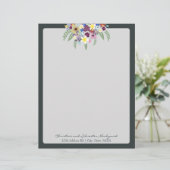 Voorjaarsbloemen, Gepersonaliseerd Briefhoofd (Staand voorkant)