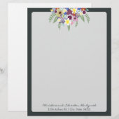 Voorjaarsbloemen, Gepersonaliseerd Briefhoofd (Voorkant / Achterkant)