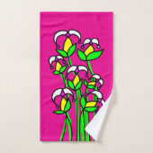 Voorjaarsbloemen grillig 41 bad handdoek (Handdoek)