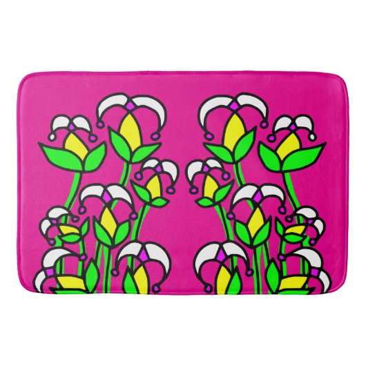 Voorjaarsbloemen grillig 41 badmat (Voorkant)