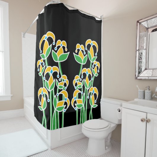 Voorjaarsbloemen grillig 41 douchegordijn (In situ)