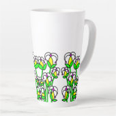 Voorjaarsbloemen grillig 41 latte mok (Rechterhoek)