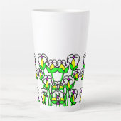 Voorjaarsbloemen grillig 41 latte mok (Voorkant)