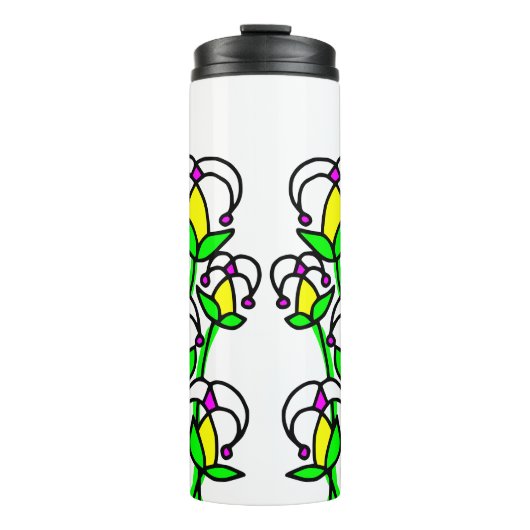 Voorjaarsbloemen grillig 41 thermosbeker (Voorkant)