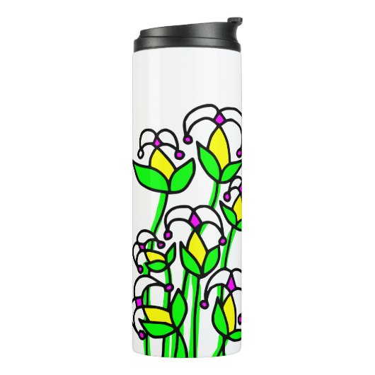 Voorjaarsbloemen grillig 41 thermosbeker (Gedraaid links)