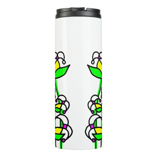 Voorjaarsbloemen grillig 41 thermosbeker (Achterkant)