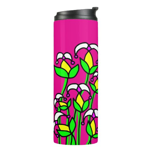 Voorjaarsbloemen grillig 41 thermosbeker (Gedraaid links)