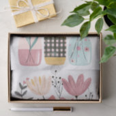 Voorjaarsbloemen in Mason Jars Decoupage Tissuepapier (Geschenk)