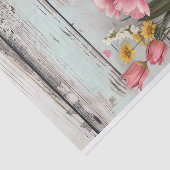 Voorjaarsbloemen in Mason Jars Decoupage Tissuepapier (Detail)