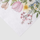 Voorjaarsbloemen in Mason Jars Decoupage Tissuepapier (Detail)